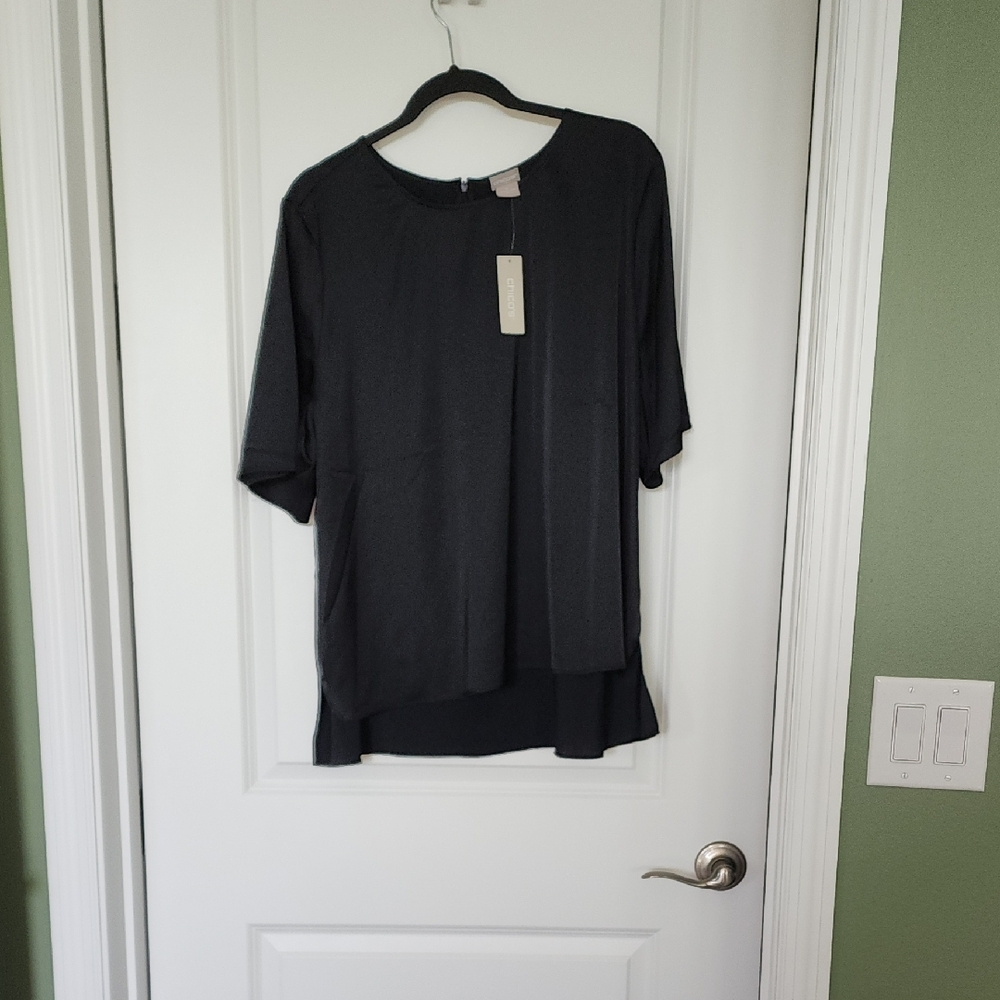 Chico's Black Women's Layering Blouse